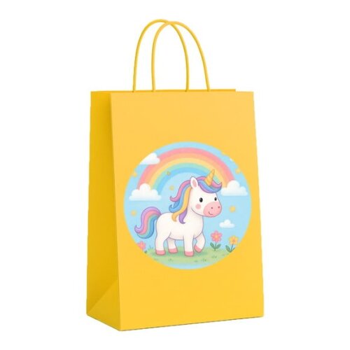 Sacola de Papel Personalizada Infantil Unicórnio