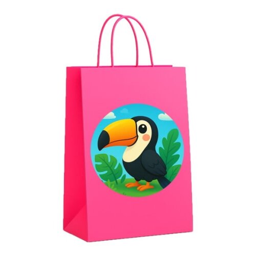 Sacola de Papel Personalizada Infantil Tucano
