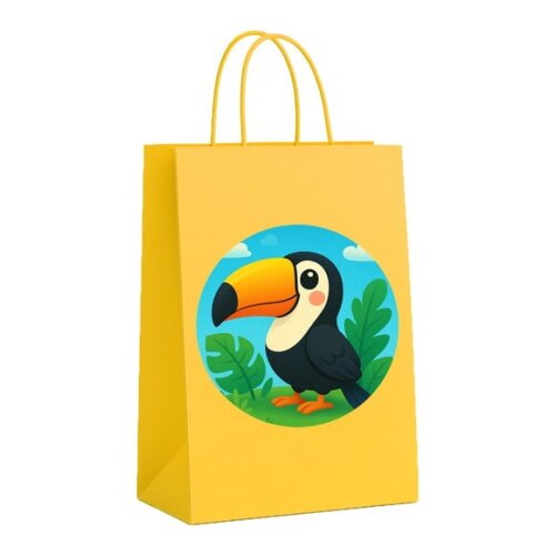 Sacola de Papel Personalizada Infantil Tucano