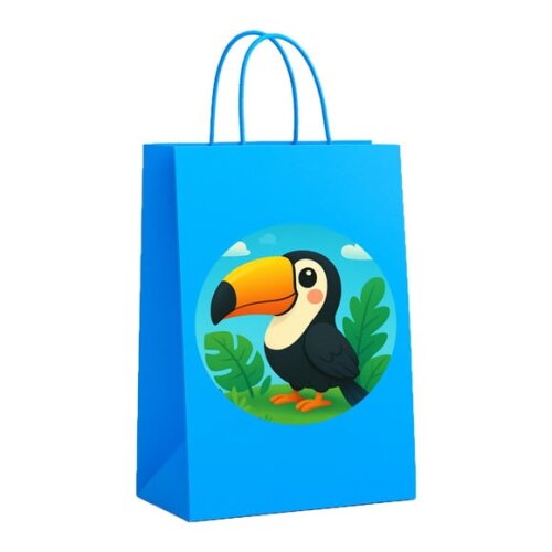 Sacola de Papel Personalizada Infantil Tucano