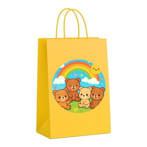 Sacola de Papel Personalizada Infantil Ursinhos Baby