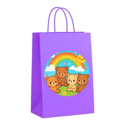 Sacola de Papel Personalizada Infantil Ursinhos Baby