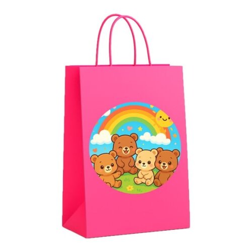 Sacola de Papel Personalizada Infantil Ursinhos Baby