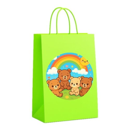 Sacola de Papel Personalizada Infantil Ursinhos Baby