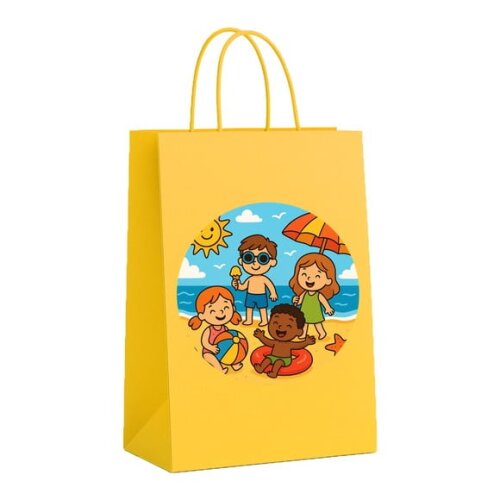Sacola de Papel Personalizada Infantil Verão Divertido