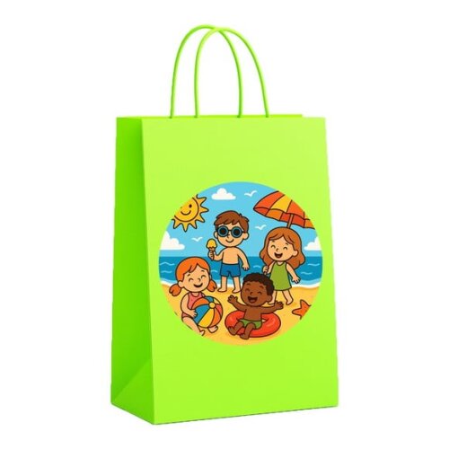 Sacola de Papel Personalizada Infantil Verão Divertido