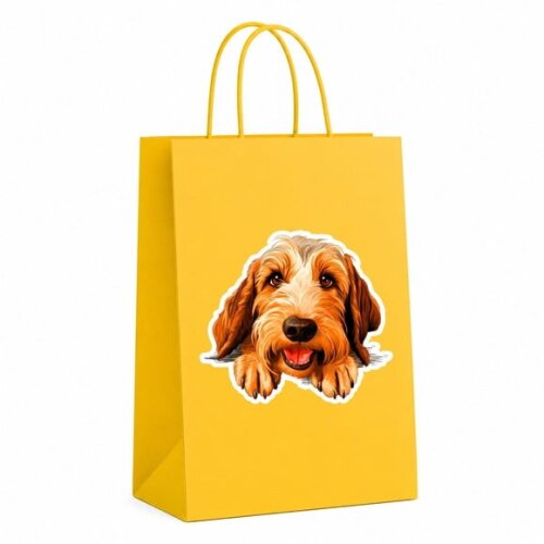 Sacola Papel Festa Raça Cachorro Basset Griffon Vendeano