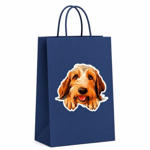 Sacola Papel Festa Raça Cachorro Basset Griffon Vendeano