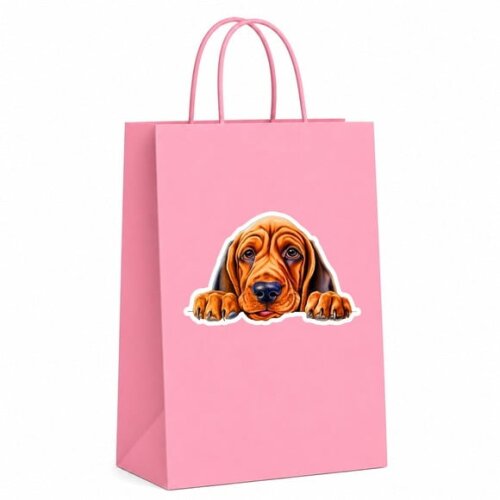 Sacola Papel Festa Raça Cachorro Bloodhound