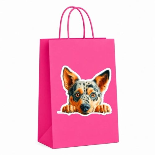 Sacola Papel Festa Raça Cachorro Boiadeiro Australiano