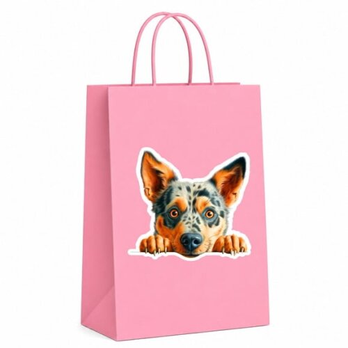 Sacola Papel Festa Raça Cachorro Boiadeiro Australiano