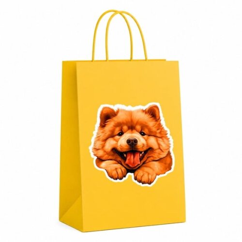 Sacola Papel Festa Raça Cachorro Chow Chow