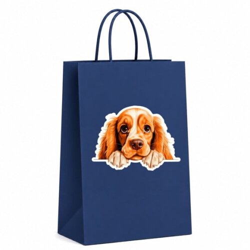 Sacola Papel Festa Raça Cachorro Cocker Spaniel Americano