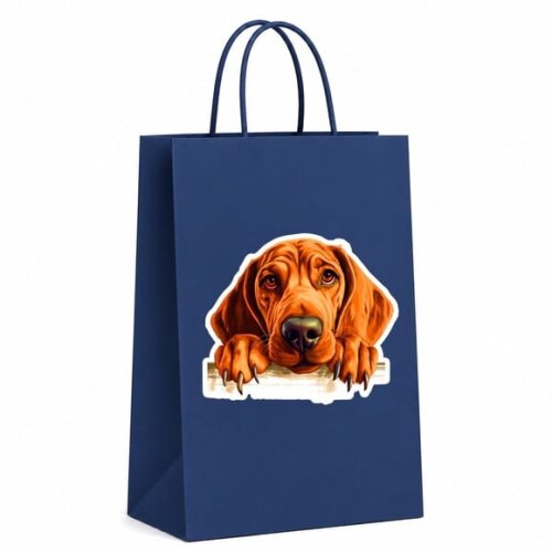 Sacola Papel Festa Raça Cachorro Coonhound Redbone