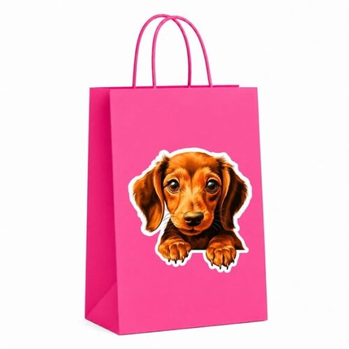 Sacola Papel Festa Raça Cachorro Dachshund