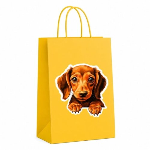 Sacola Papel Festa Raça Cachorro Dachshund