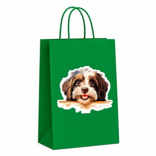Sacola Papel Festa Raça Cachorro Havanês