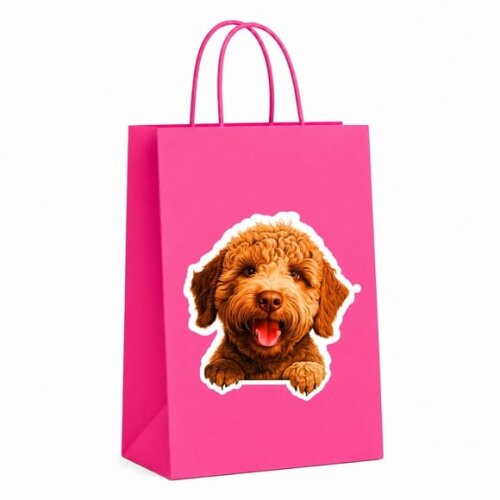 Sacola Papel Festa Raça Cachorro Lagotto Romagnolo