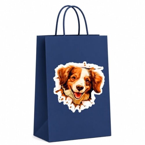 Sacola Papel Festa Raça Cachorro Kooikerhondje