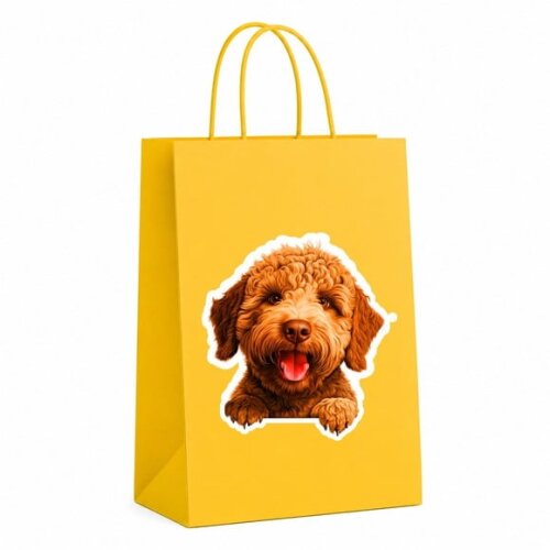 Sacola Papel Festa Raça Cachorro Lagotto Romagnolo
