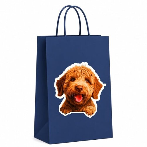 Sacola Papel Festa Raça Cachorro Lagotto Romagnolo