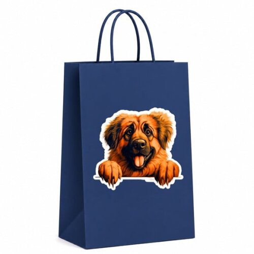 Sacola Papel Festa Raça Cachorro Leonberger