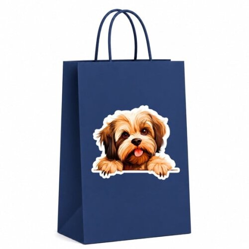 Sacola Papel Festa Raça Cachorro Lhasa Apso