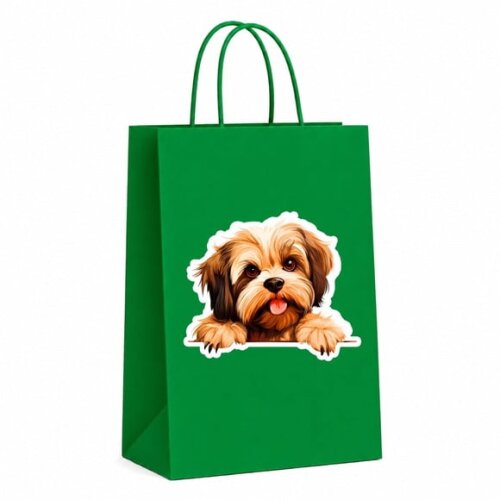 Sacola Papel Festa Raça Cachorro Lhasa Apso