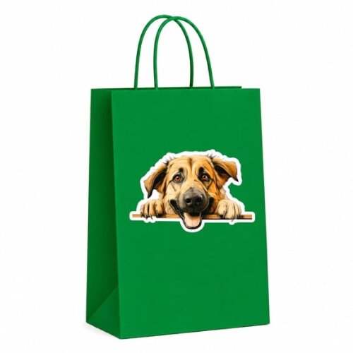 Sacola Papel Festa Raça Cachorro Pastor da Anatólia