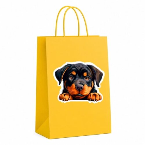 Sacola Papel Festa Raça Cachorro Rottweiler