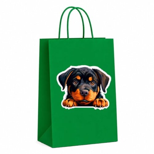 Sacola Papel Festa Raça Cachorro Rottweiler