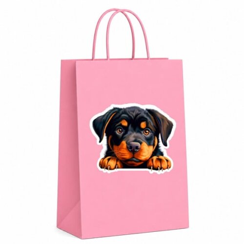 Sacola Papel Festa Raça Cachorro Rottweiler