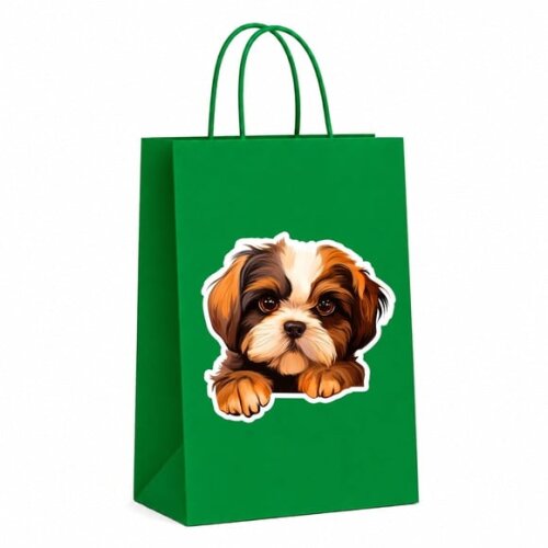 Sacola Papel Festa Raça Cachorro Shih Tzu