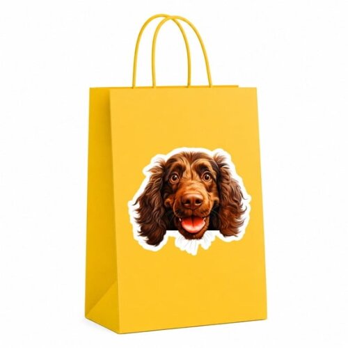 Sacola Papel Festa Raça Cachorro Spaniel Boykin