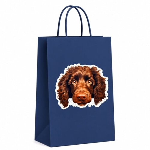 Sacola Papel Festa Raça Cachorro Spaniel de Água Americano