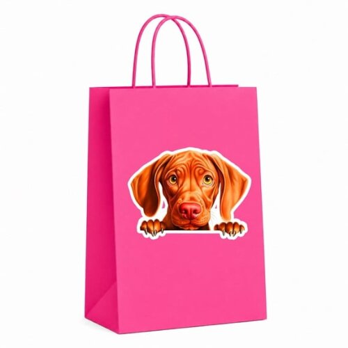 Sacola Papel Festa Raça Cachorro Vizsla