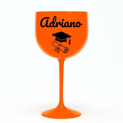 Taça Gin 580ml Formatura Personalizada com Nome Adriano