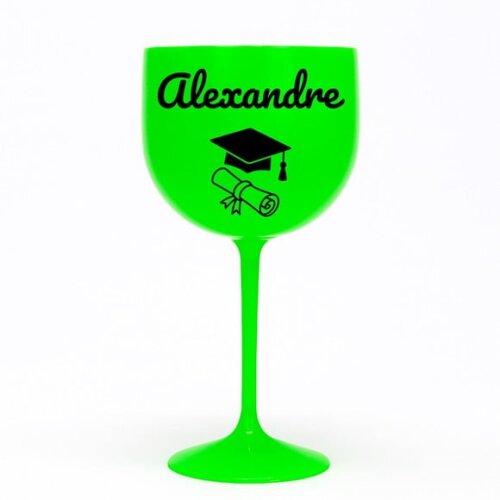 Taça Gin 580ml Formatura Personalizada com Nome Alexandre