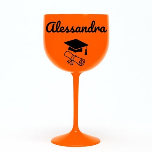 Taça Gin 580ml Formatura Personalizada com Nome Alessandra