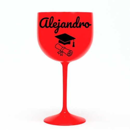 Taça Gin 580ml Formatura Personalizada com Nome Alejandro