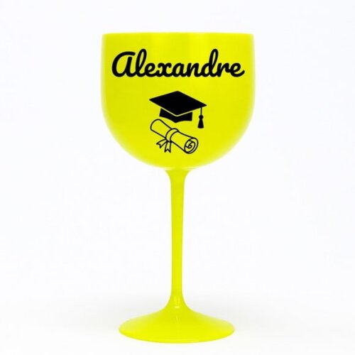 Taça Gin 580ml Formatura Personalizada com Nome Alexandre