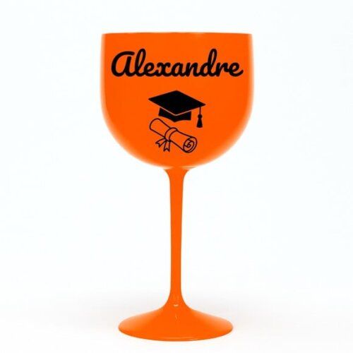 Taça Gin 580ml Formatura Personalizada com Nome Alexandre