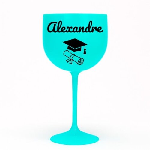 Taça Gin 580ml Formatura Personalizada com Nome Alexandre