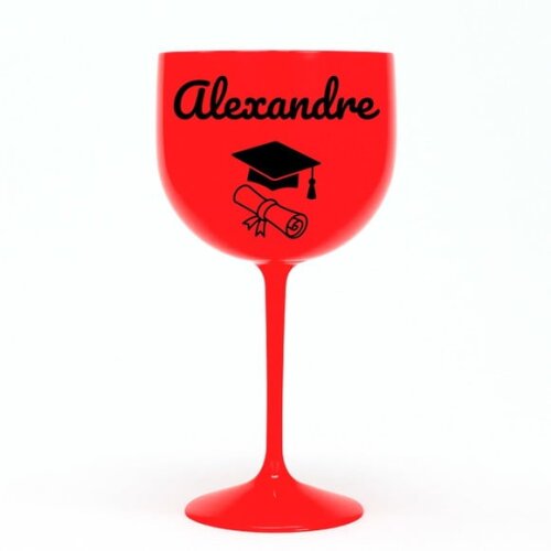 Taça Gin 580ml Formatura Personalizada com Nome Alexandre