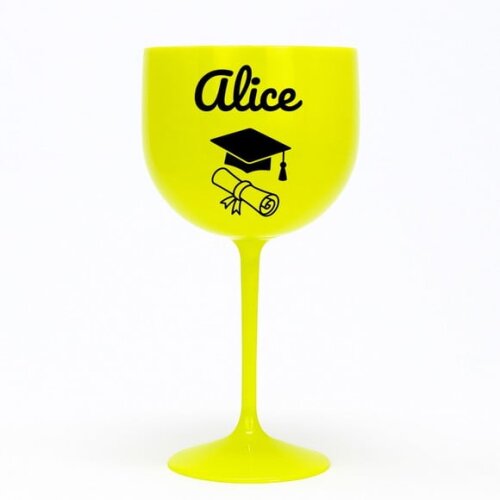 Taça Gin 580ml Formatura Personalizada com Nome Alice