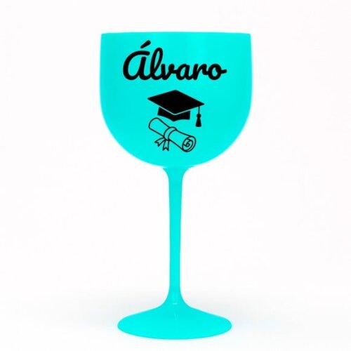 Taça Gin 580ml Formatura Personalizada com Nome Álvaro