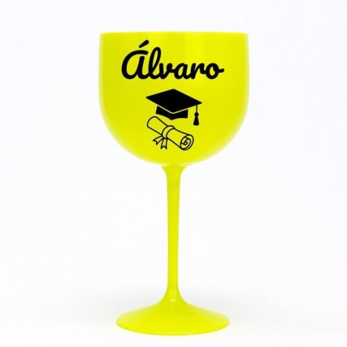 Taça Gin 580ml Formatura Personalizada com Nome Álvaro