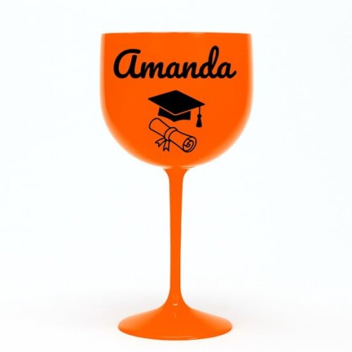 Taça Gin 580ml Formatura Personalizada com Nome Amanda