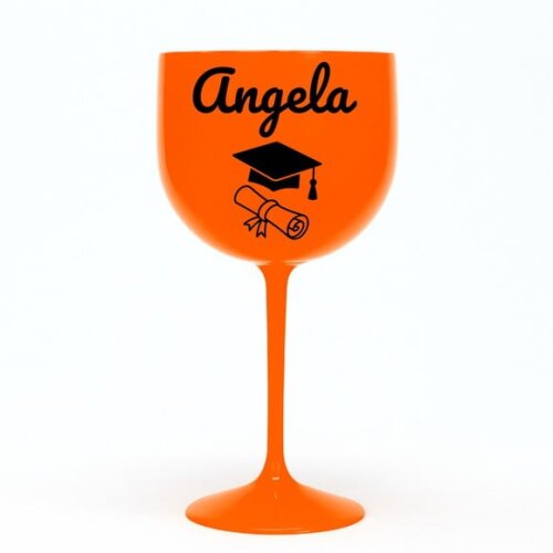 Taça Gin 580ml Formatura Personalizada com Nome Angela