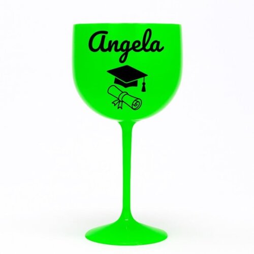 Taça Gin 580ml Formatura Personalizada com Nome Angela